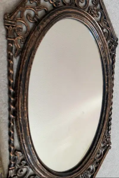 Ornate Oval Mirror, View more