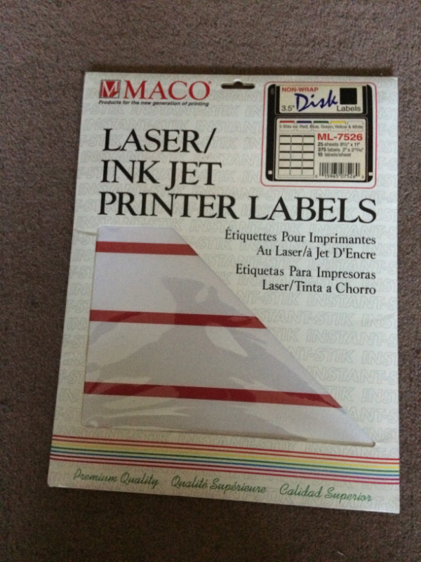 Printer Supplies -Paper Path Cleaner, Labels, Stickers in Other Business & Industrial in City of Toronto - Image 3