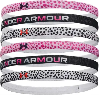 Soft, stretchy elastic headbands. Front & center UA logos. Grippy silicone strips underneath for sec...