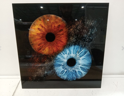 Iris Eyeball Art Photo On Glass Canvas- Home Decor, Wall Art, View more