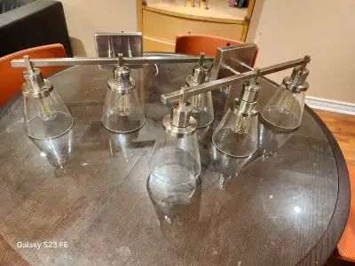 Costco Vanity light fixtures. Never used and excellent condition. Two for $50.