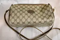 Gucci Brown Monogram Small Handbag  with Shoulder Strap