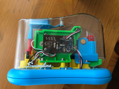 Vintage swingline transparent electric battery-operated stapler Swingline Clear Transparent Electron...