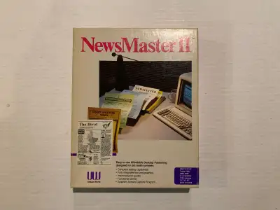 NewsMaster II - Affordable Desktop Publishing - IBM PC Software - 1987, Unison World - 5.25 + 3.5 Fl...