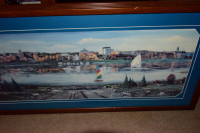 1998 RonSaJack Print -Fredericton Professionally Framed in Glass