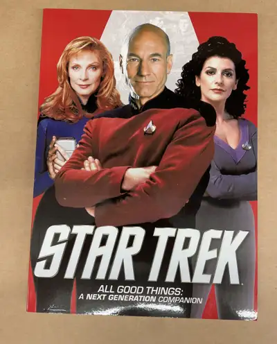 Star Trek All Good Things A Next Generation Companion Paperback Book is preowned in like new conditi...