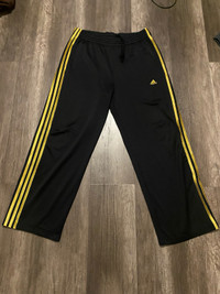 Adidas gold stripe track pants 