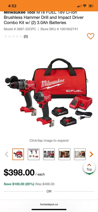 Milwaukee impact driver combo, View more