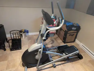 10 stage magnetic resistance levels 10 program options 18 inch stride Contact grip pulse detector Sp...