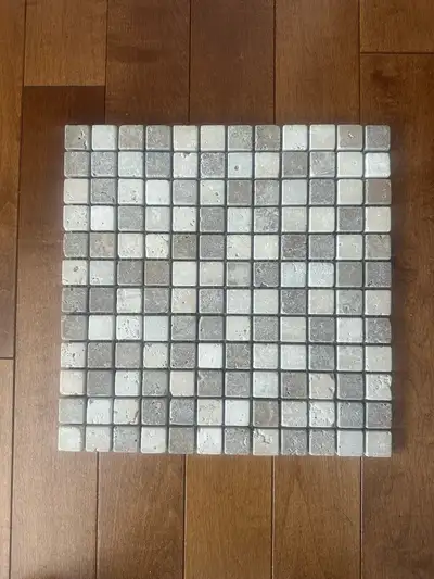 Ceramic tiles suitable for a bathroom or kitchen backsplash. Could even be used for crafts, like mak...