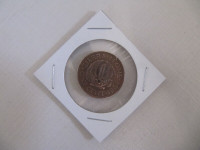 Sierra Leone One Cent Freedom Justice Sir MiltonMargai Coin 1964