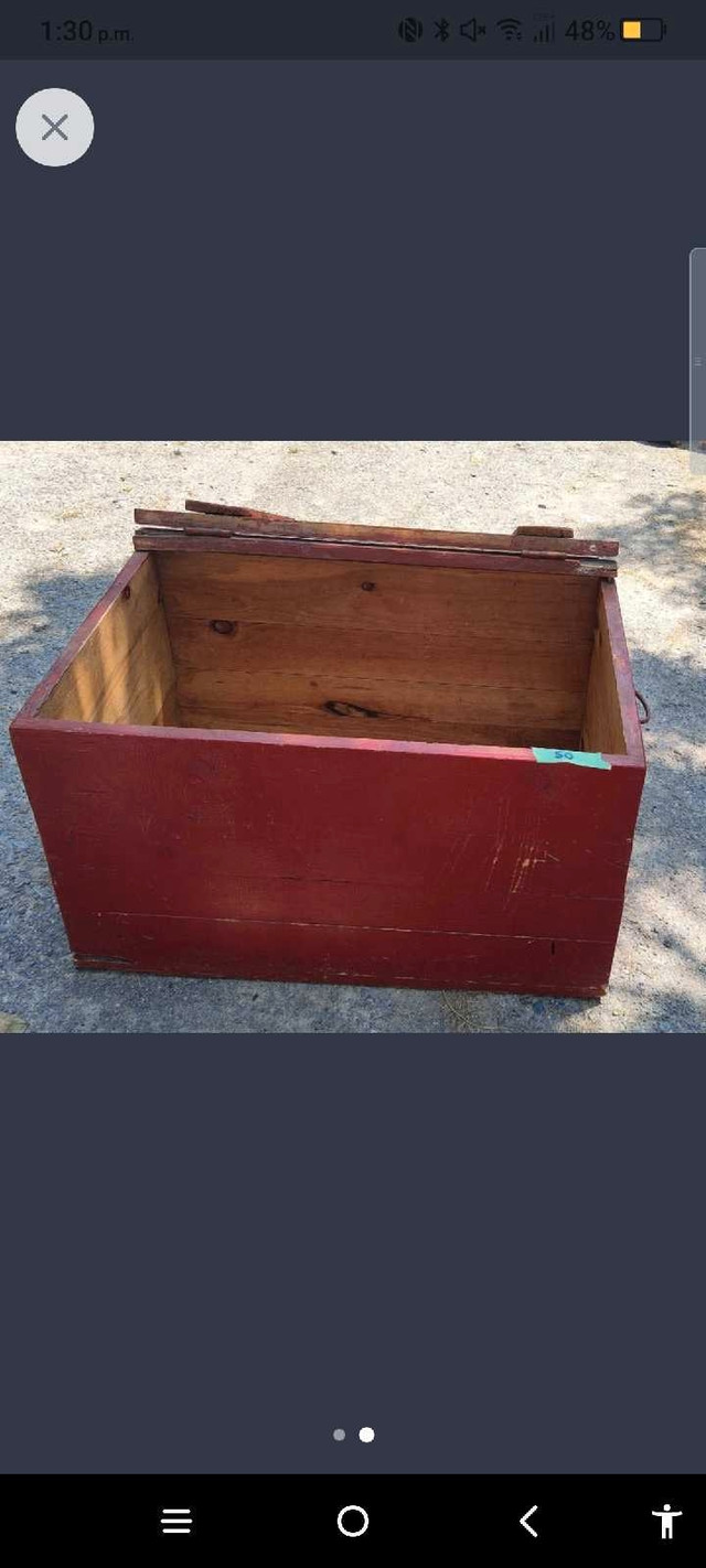 Old Pine Wood Box in Other in Peterborough - Image 2