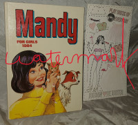 MANDY FOR GIRLS 1984, ANNUAL, 1ST ED., COMIC ILLUSTRATIONS