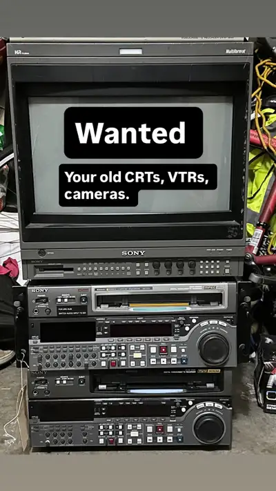 WANTED: Vintage / Obsolete Broadcast Television Equipment – Sony, Ikegami, JVC, Barco, Panasonic, et...