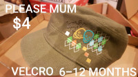 6-12 MONTH SUMMER & RAIN HATS.  PRICES ON PICTURES.
