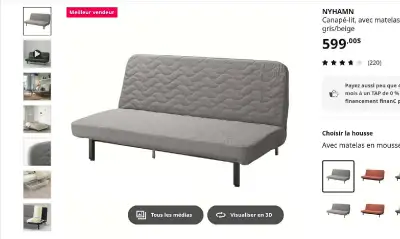 Canapé lit, View more