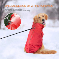 Winter Warm Pet Dog Raincoat, Waterproof, Winter Jacket