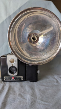 Vintage Kodak Brownie Hawkeye Camera with Flash Holder