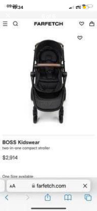 Hugo boss boys designer pram / stroller