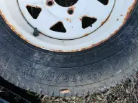 Spare rim and tire