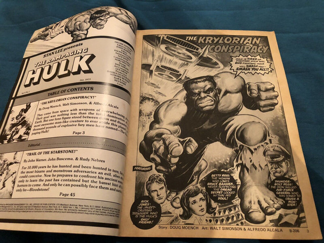 Marvel’s Rampaging Hulk Comics (1977) #1-4 and 8 in Comics & Graphic Novels in City of Toronto - Image 4