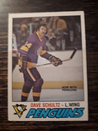 1977-78 O-Pee-Chee Hockey Dave Schultz Card #353