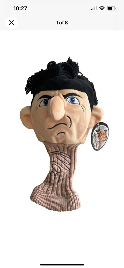 Three Stooges Moe XL Golf Club Head Cover Golfing NEW , View more