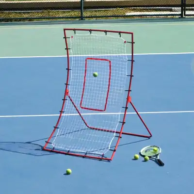 Pitch Back 5 Angles Adjustable Rebounder Net Goal Pitching and T, View more