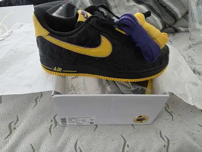 Nike Air Force 1 Low Kobe Bryant Lakers Away Size 10 Brand NewNu, View more