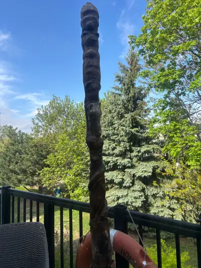 Large Northwest Coast Talking Stick / Spirit Staff, View more