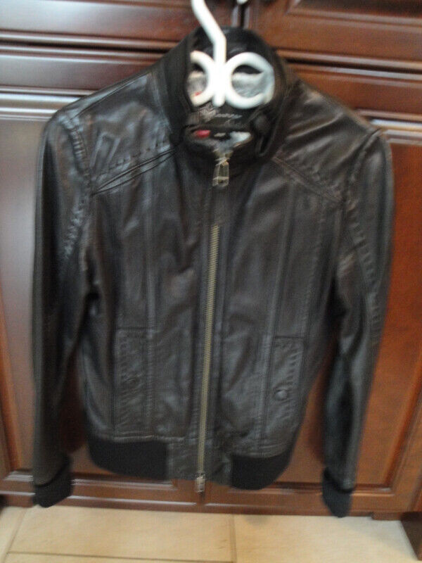 Aritzia -Mackage Ladies Leather Jacket - Black - Medium in Women's - Tops & Outerwear in Ottawa