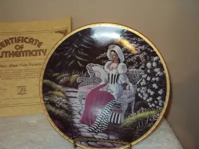 Collectors Plate and Matching Porcelain Figurine, View more