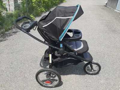 Graco 3 wheels jogger stroller, View more