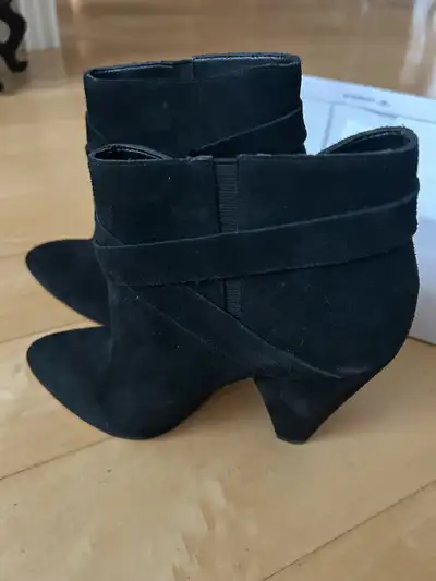 Black suede women boots size 8.5, View more