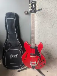 Cort Semi-hollow electric guitar with bigsby