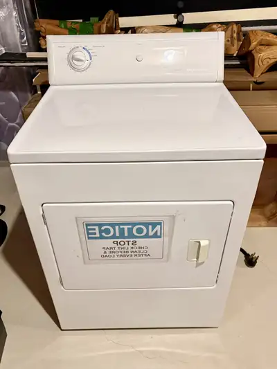 Used about 10yrs. Both work. However the dryer comes with a new sensor that needs installing. Washer...