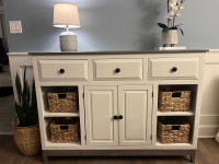 Modern Farmhouse console with lots of storage 