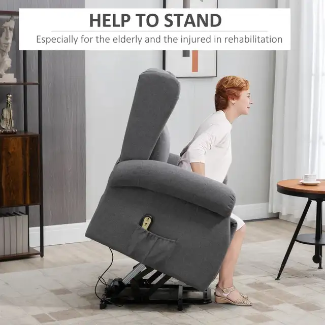 Wingback Lift Chair for Elderly, Power Chair Recliner in Chairs & Recliners in Markham / York Region - Image 5