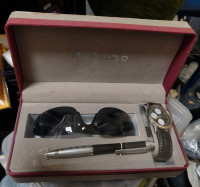 New But Old Stock Milano Watch, Pen & Sunglasses