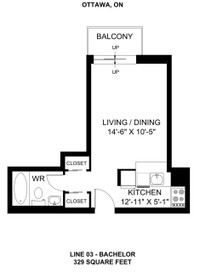 145 York St. studio apartment (short-term sublet May to August)