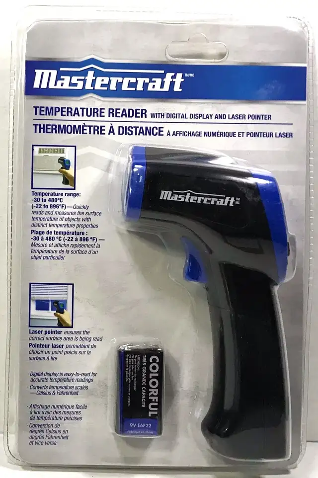 Mastercraft Temperature Reader W Digital Display & Laser Pointer64840236931713120