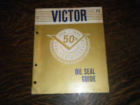 Victor Oil Seal Guide 1959 Cars, Truck, Tractors, Motorcycles