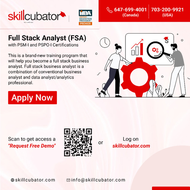 Full Stack Analyst (Business Analyst + Data Analyst) Training in Classes & Lessons in City of Toronto