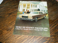 1975 Ford Colony Park, Marquis, Meteor, Villager Sales Brochure