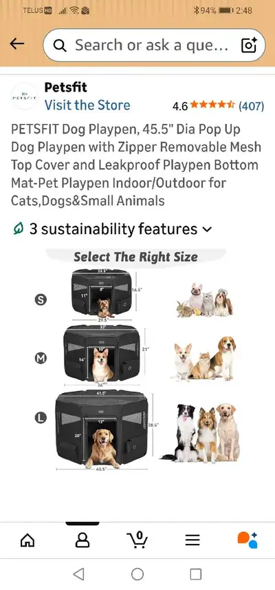 Cat or Dog Pet Playpen, View more