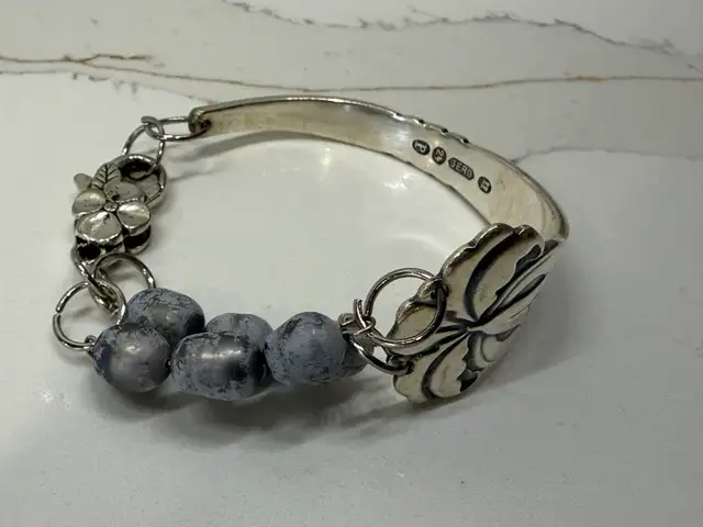 VTG GERO BRACELET 1920-30s Silver Plated Spoon Copenhagen! in Jewellery & Watches in Ottawa - Image 7