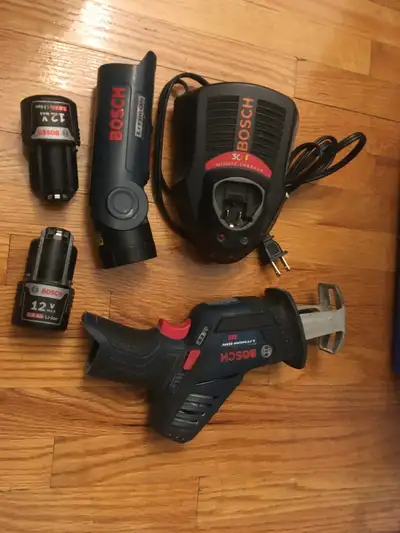 Bosch Cordless 12V Reciprocating Saw and Flash light $140, View more