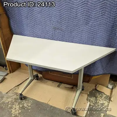 Grey Coalesse Akira Nesting Rolling Trapezoid Training Table, View more