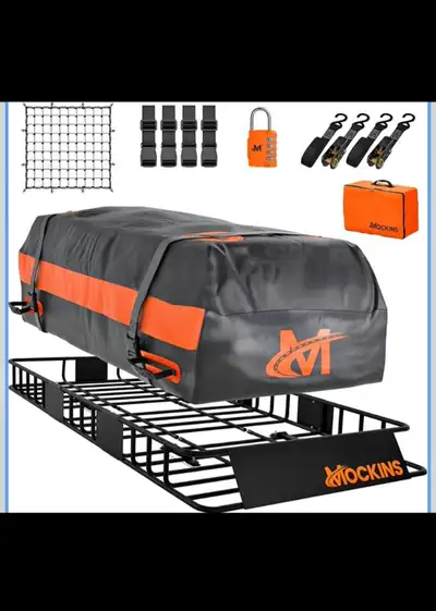 Mockins 64x39x6 Anti Rust Rooftop Cargo Carrier 20Cu Waterproof , View more