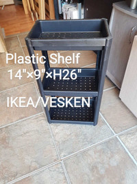 IKEA/ VESKEN plastic storage shelves  If ad is up its still avai